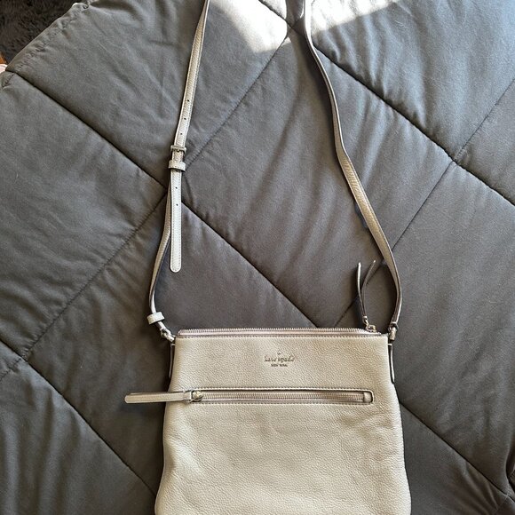 Kate Spade gray crossbody bag - small defects on back - Picture 3 of 10